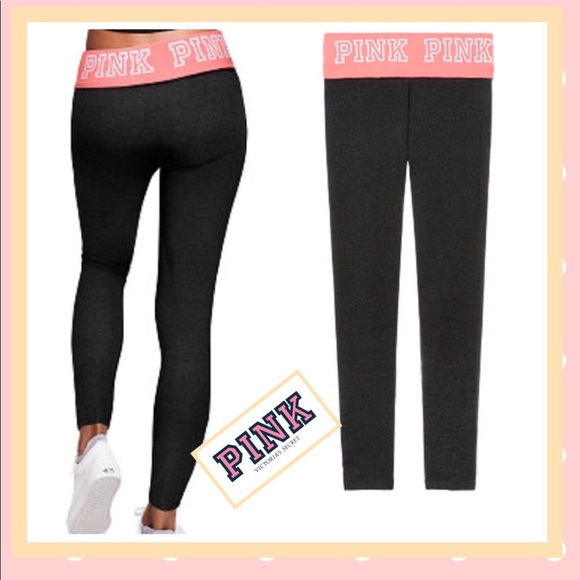 victoria secret foldover yoga leggings